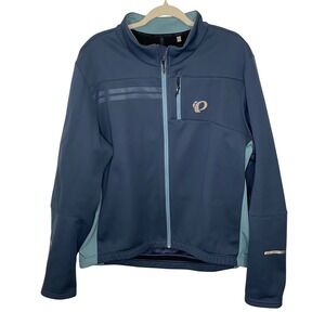 Pearl‎ Izumi Mens XXL Full Zip Cycling Jacket Blue Light Blue